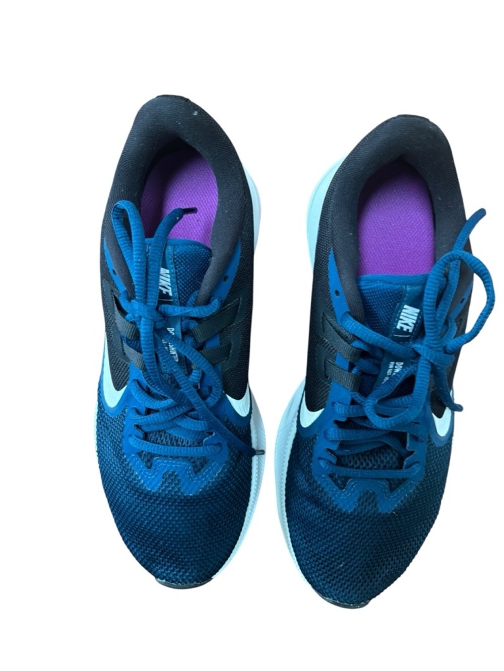 Nike Downshifter Blue/Black Women’s Size 8 Performance Sneakers - Picture 4 of 7